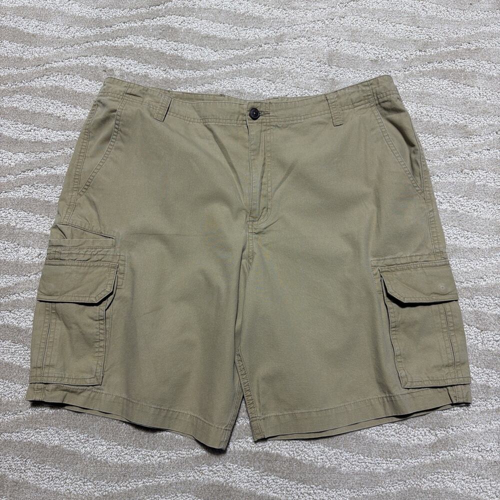 Magellan Cargo Shorts Mens 38 Ripstop Cotton Fabric Outdoors Hiking Brown Casual